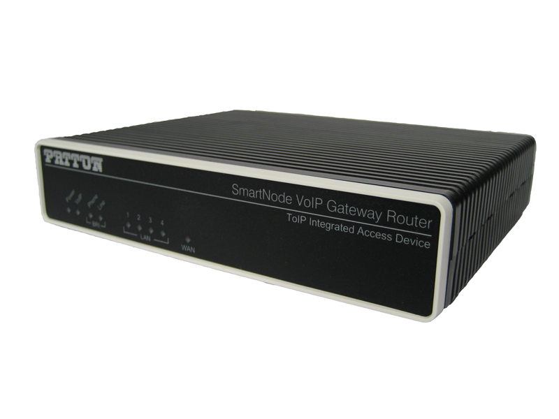 Patton SmartNode 4554 VoIP Gateway (SIP/H323, 2 x BRI, ISDN, 4 Fax-/Sprachkanäle)